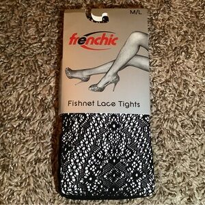 Frenchic fishnet lace tights, fashion, color black, size: M/L